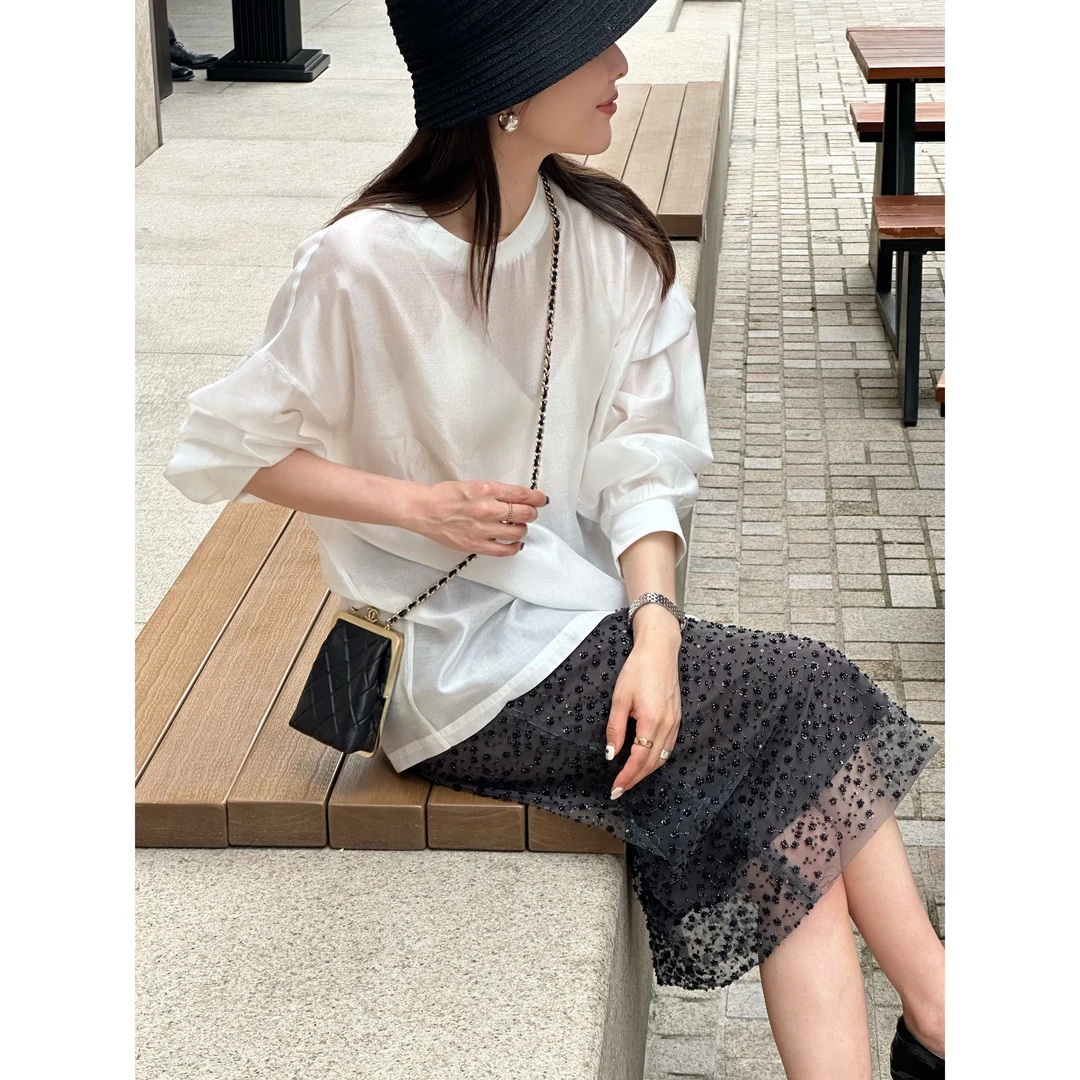 夏季醋酸仙气长袖 03039