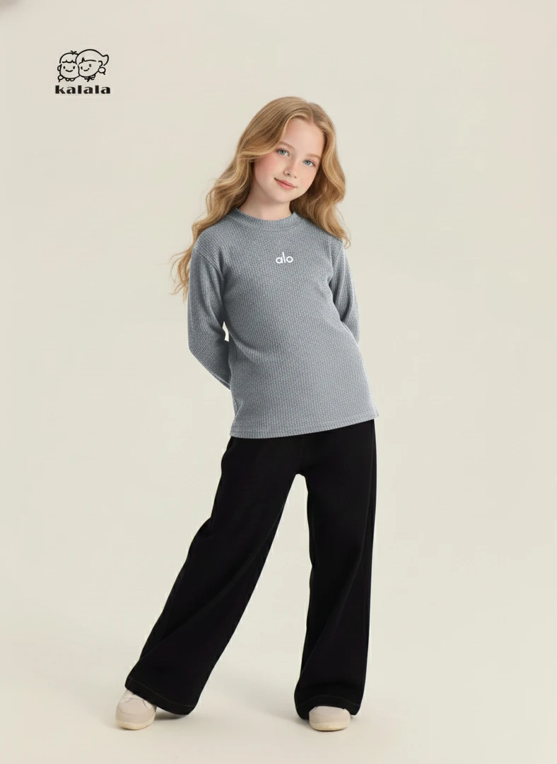 A类套头休闲风秋冬常规款打底衫女童宽松毛衣上衣