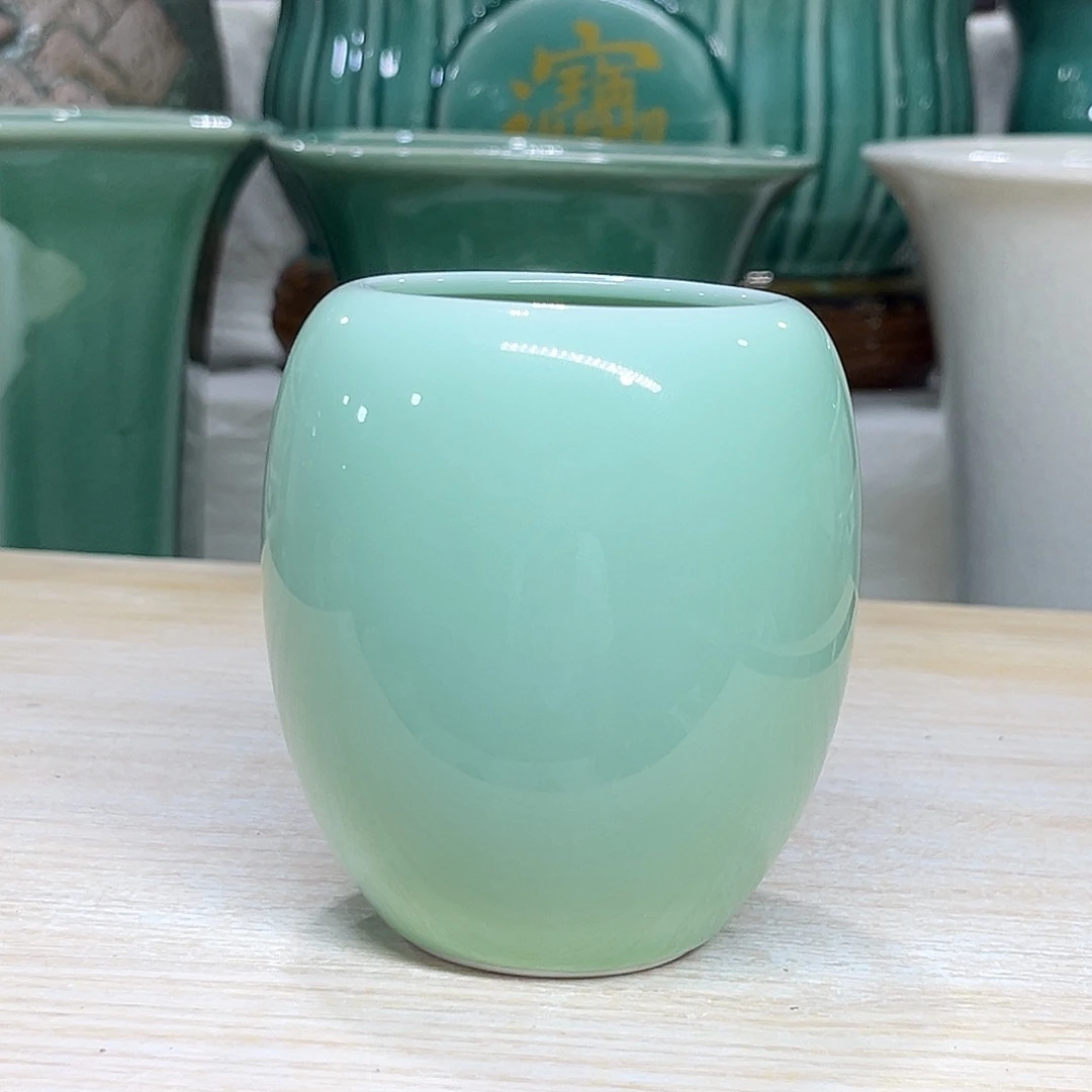 陶瓷绿植多肉微瑕花盆口径5.5*9打孔
