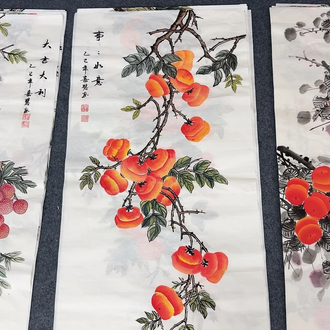 国画三尺尺寸50X100纯手绘作品