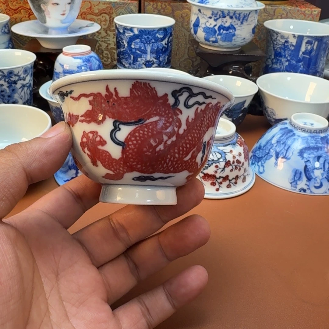 向****陶杯子景德镇全手工手绘陶瓷