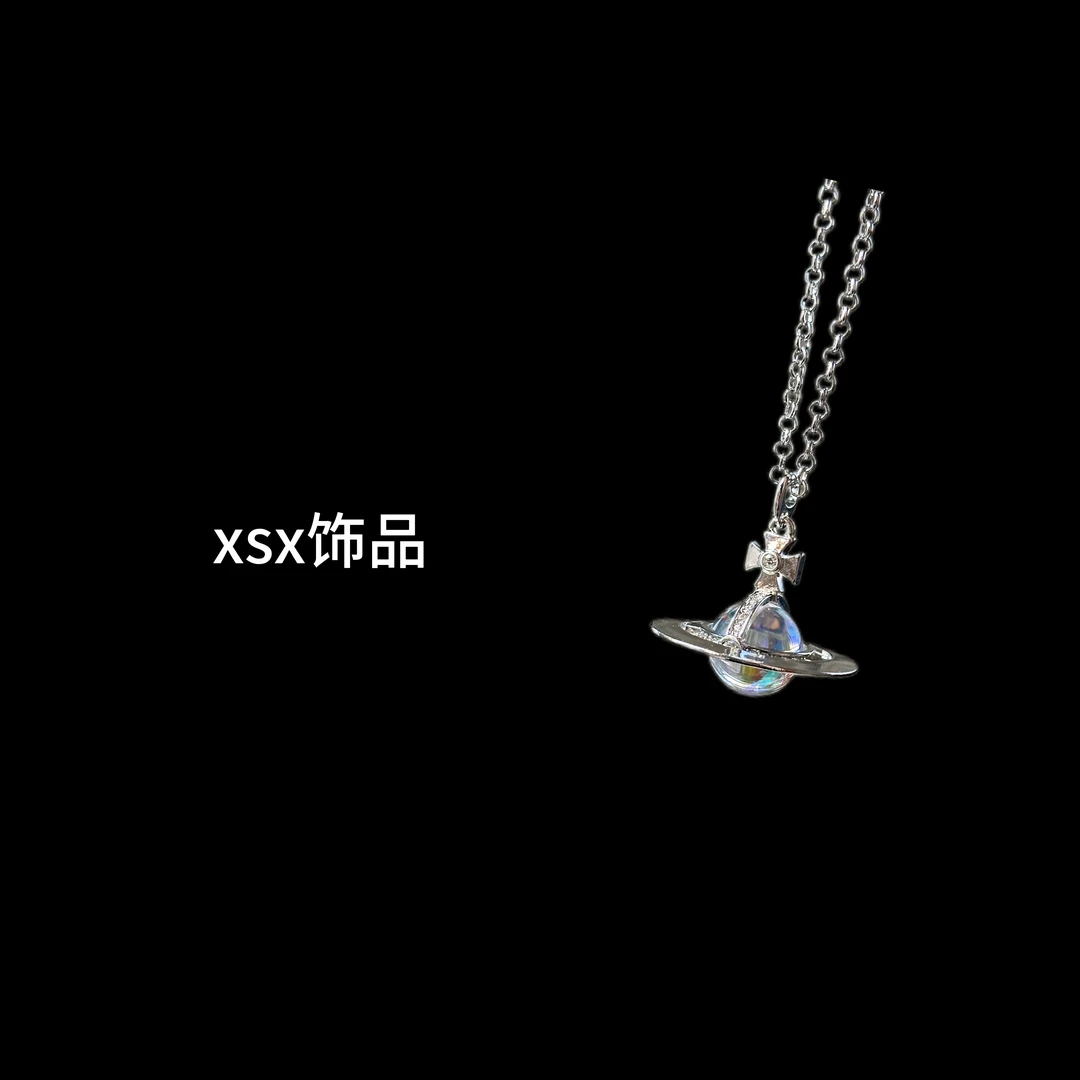 钛钢项链 xsx-大号中号欧若LA星球项链梦幻百搭