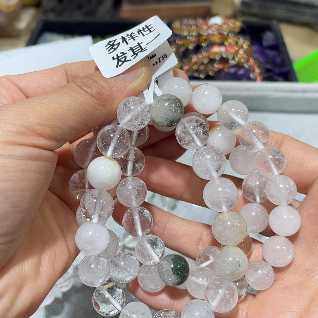 水晶手串12m m未镶嵌多样性发一条x x 230