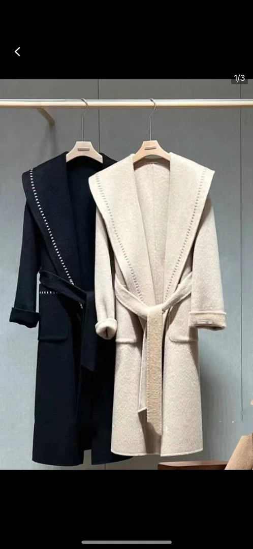 【井施   W 】 2605  气质时尚经典双面羊毛大衣