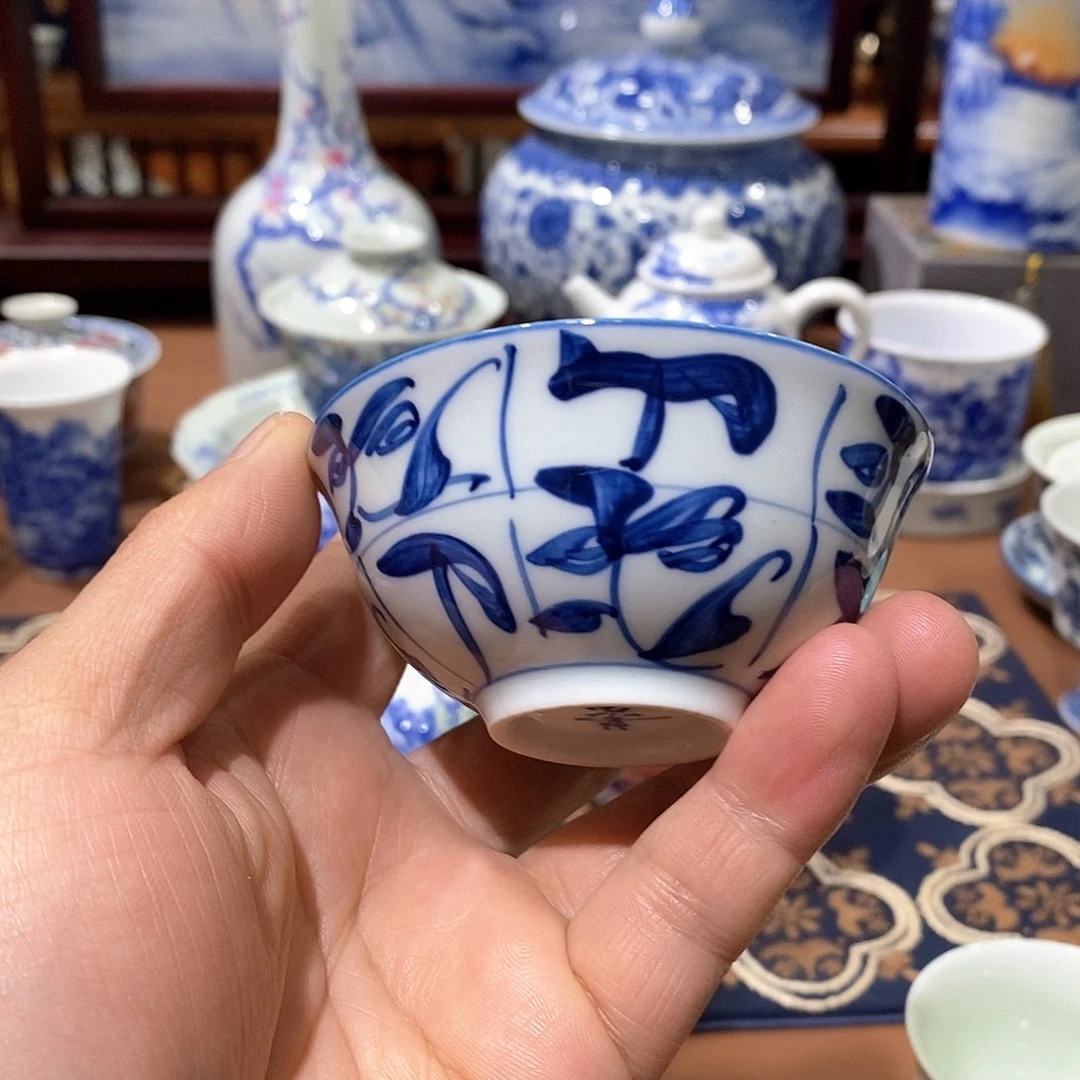 瓷片景德镇旭日堂老茶花福利