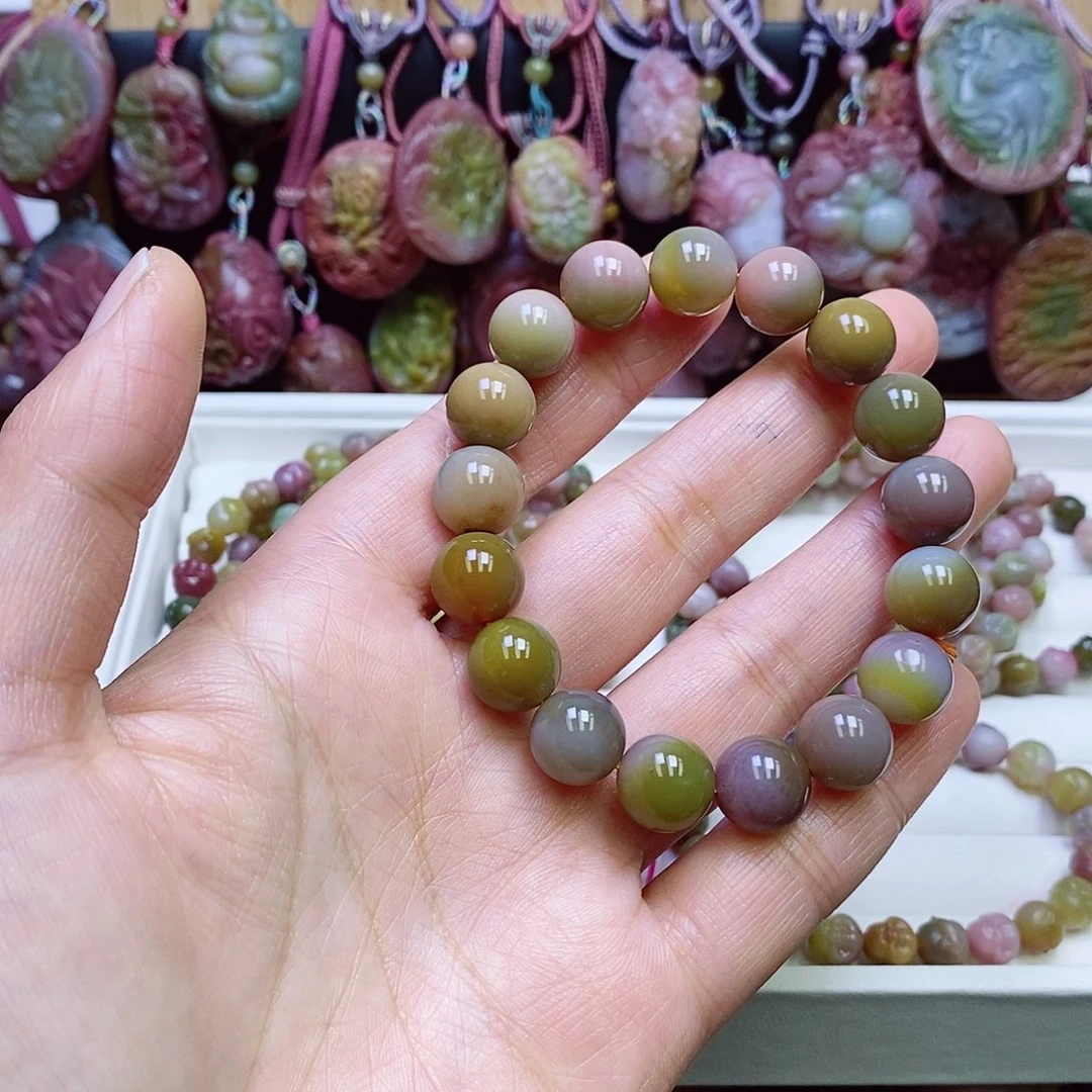 玛瑙/玉髓盐源玛瑙手链未镶嵌