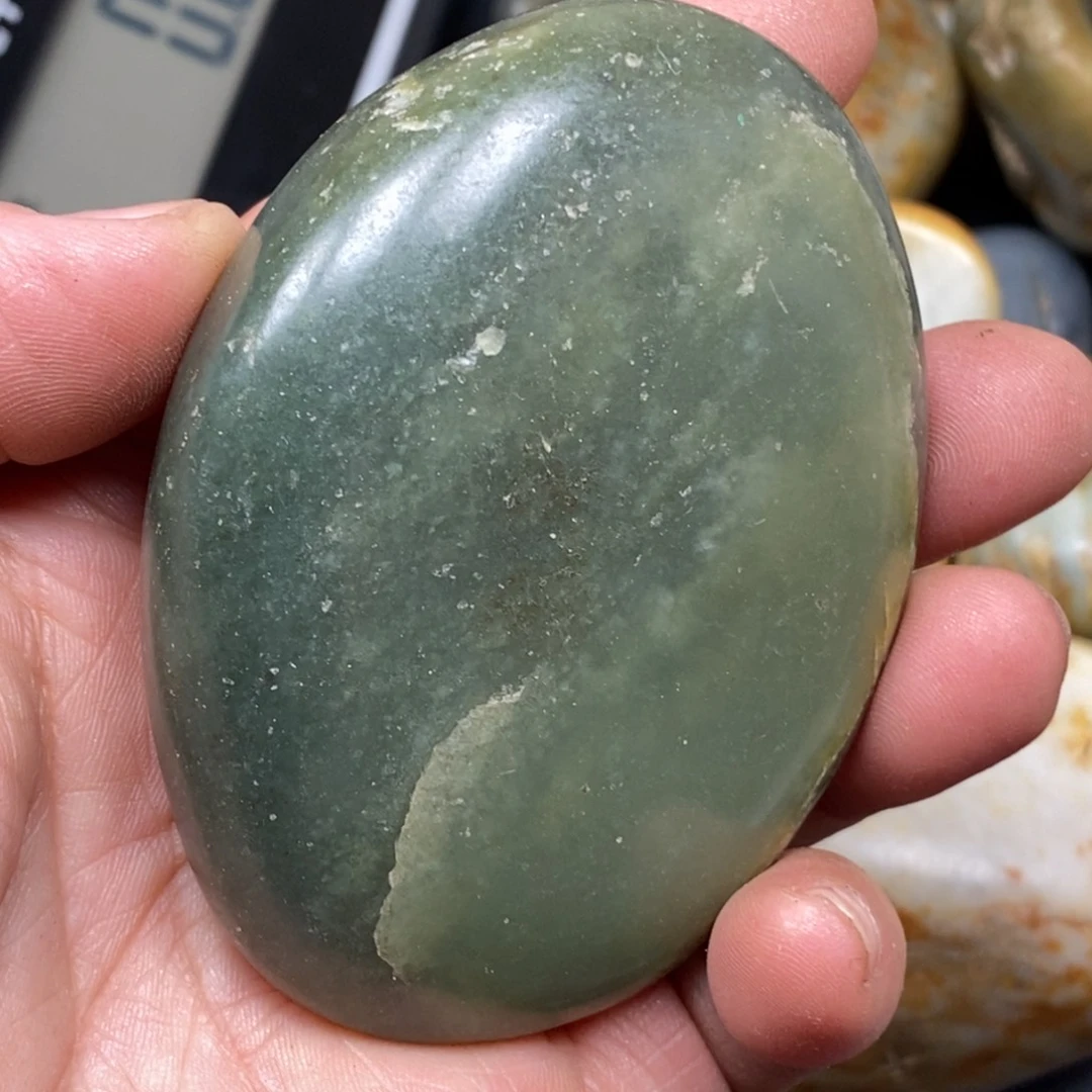 和田玉挂件银S925镀金镶嵌