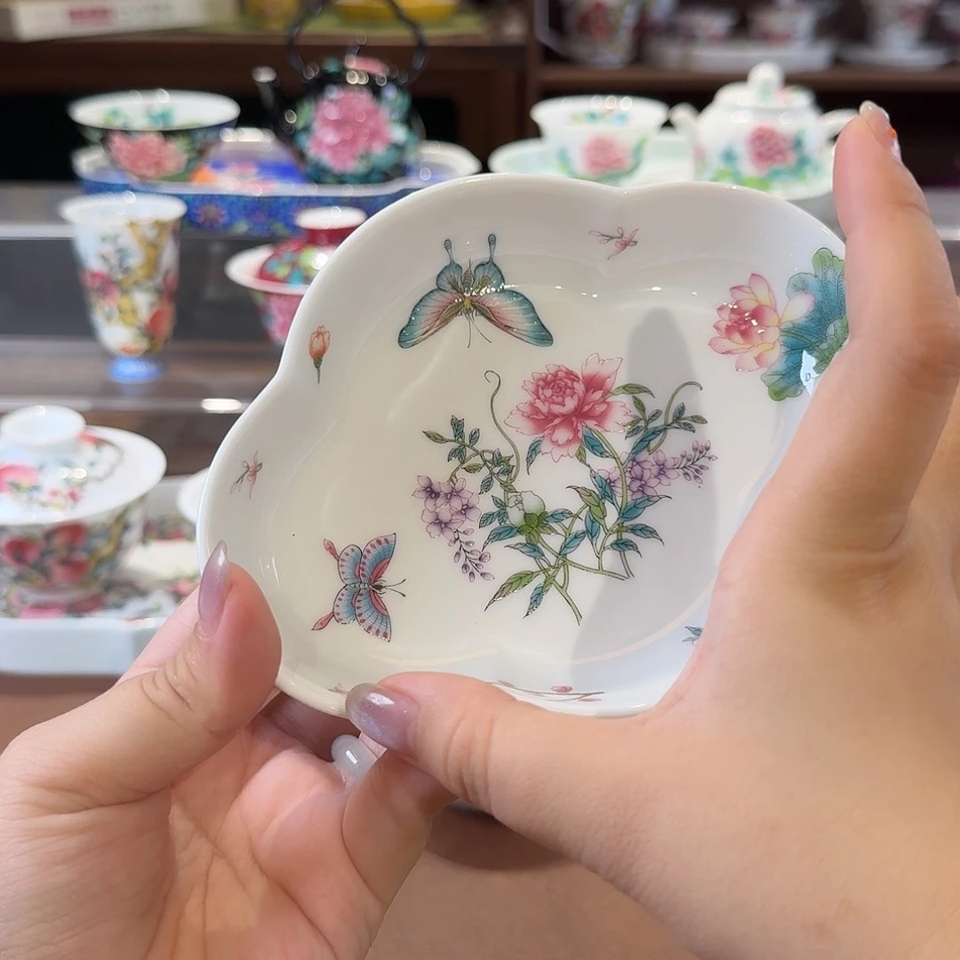 珐琅彩主人杯茶具套装