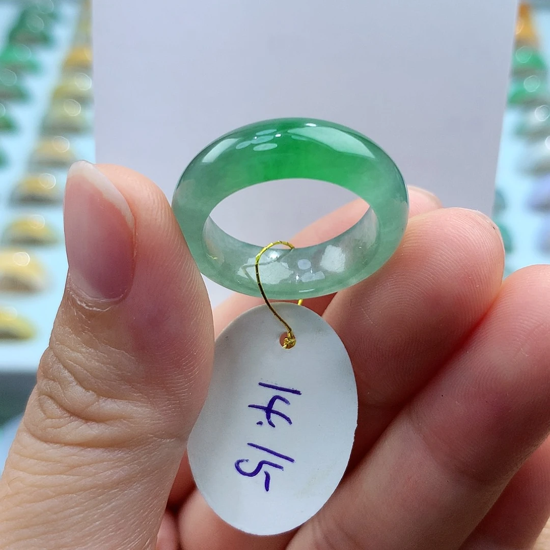 翡翠戒指未镶嵌1415圈