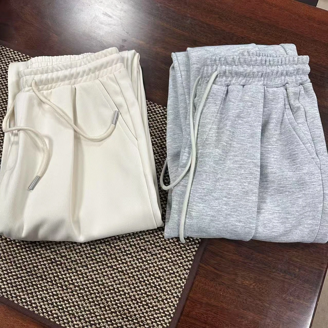 春季新款舒适百搭设计感裤脚可收休闲裤H2810