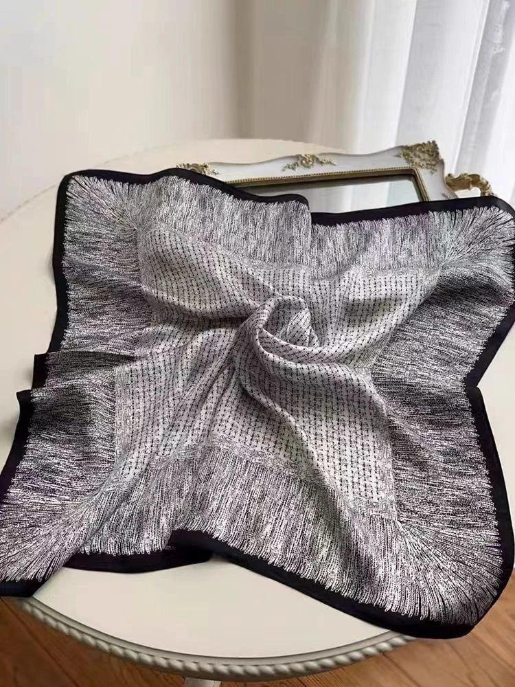 【EX053】宫丽65x65cm丝毛印花传统丝巾春夏季尚百搭