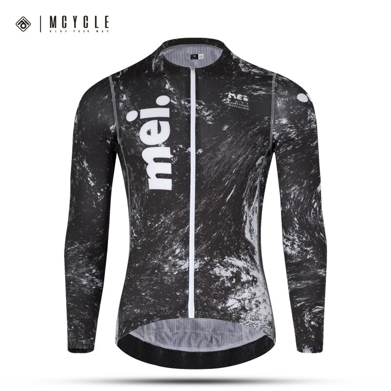 魅骑mcycle新款骑行服长袖薄款男女款春秋自行车公路服透气奢灰