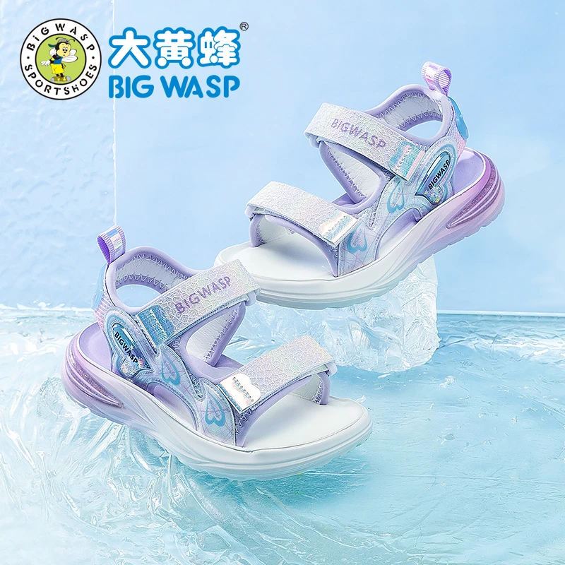 大黄蜂童鞋儿童凉鞋夏季新款女童时尚运动凉鞋休闲女孩沙滩鞋软底