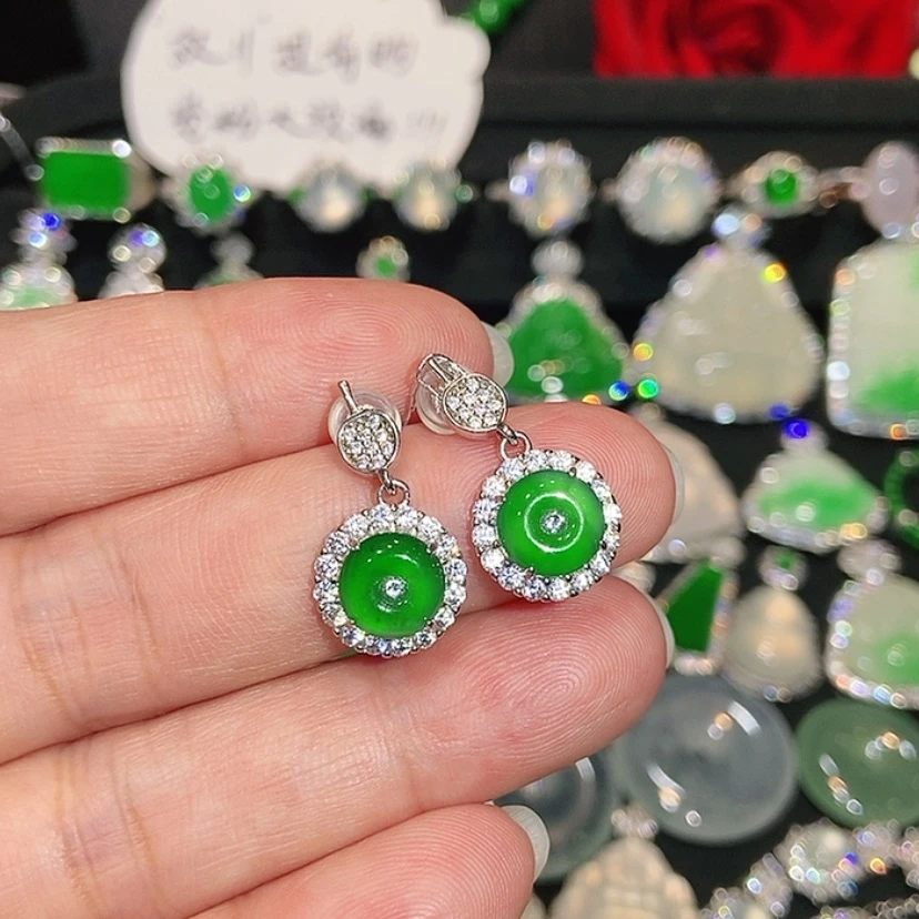 【闪购商品】未镶嵌翡翠耳饰天然翡翠