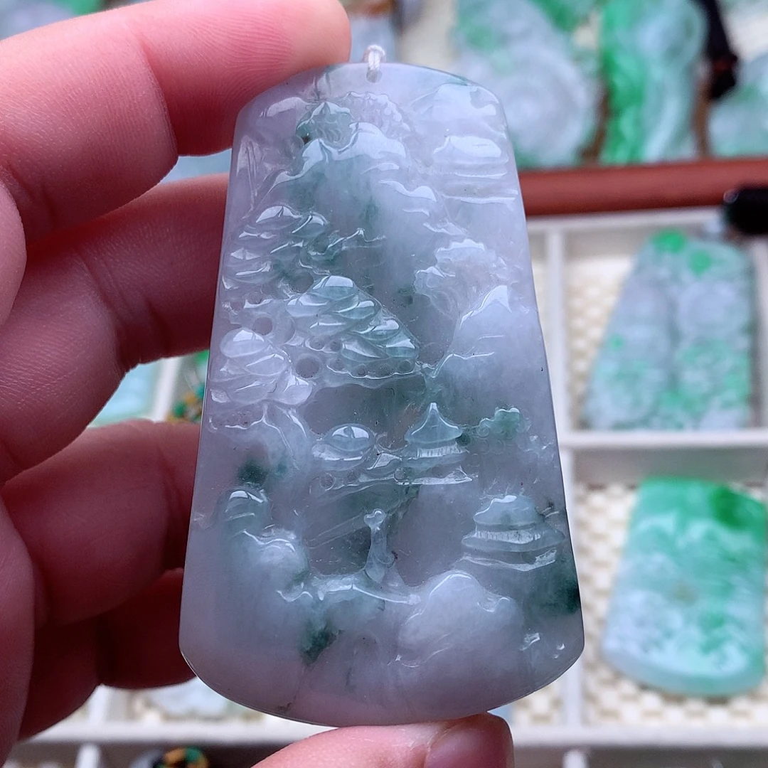 翡翠未镶嵌吊坠(不含链)