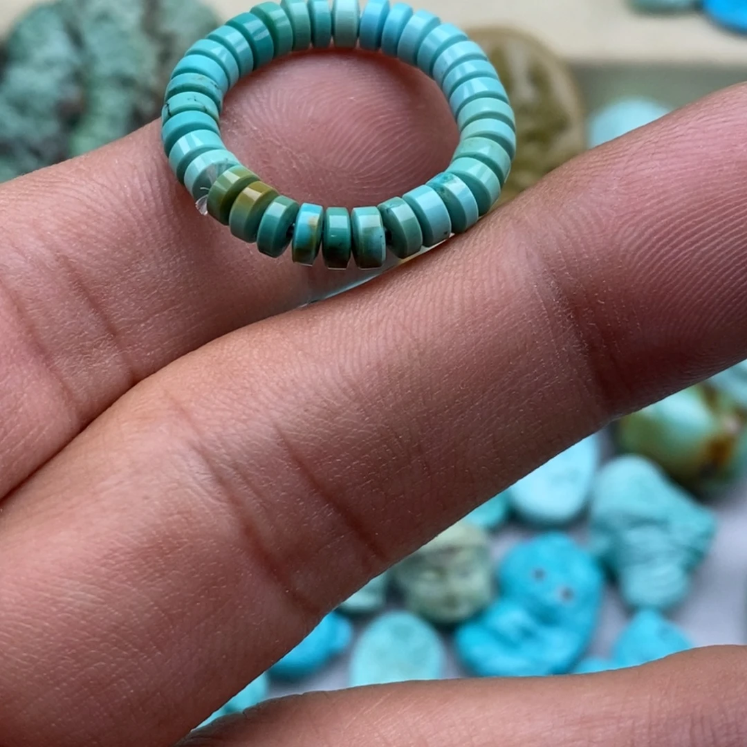 绿松石未镶嵌珠宝半成品