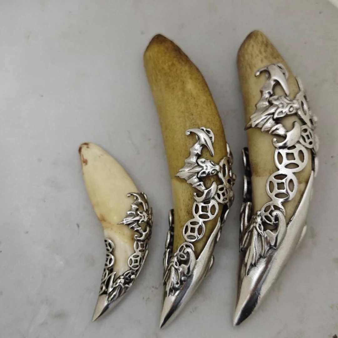 925银银制品 新款牙尖保护项链民族风欧美风纯手工百搭银制品时尚