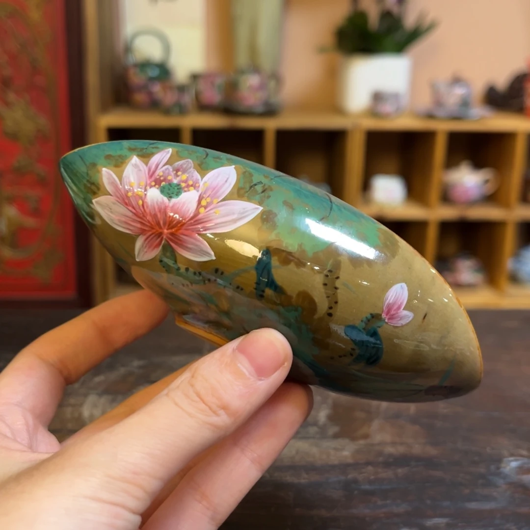 柴烧纯手工手绘陶瓷