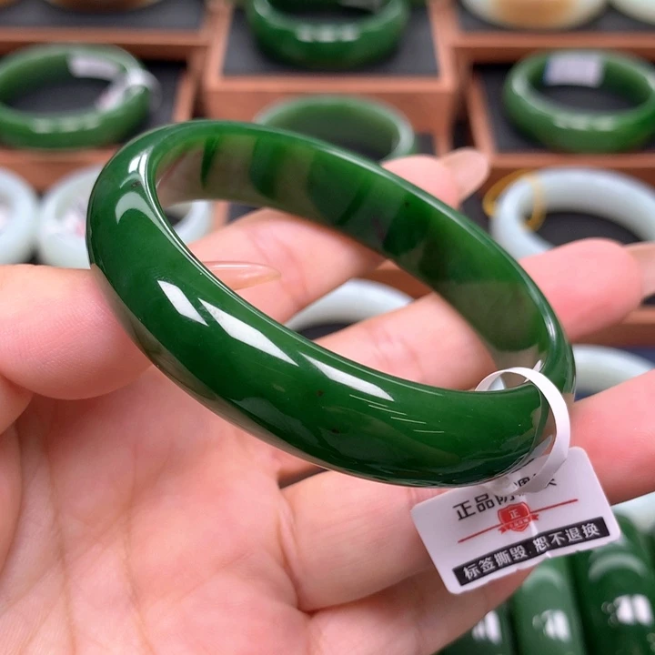 未镶嵌手镯和田玉（碧玉）5758圈口