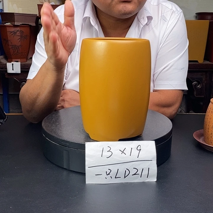 紫砂花盆货号一只LD211