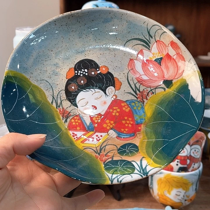 陶景德镇釉下手绘陶瓷