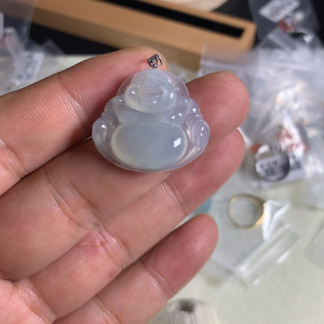 麋****翡翠18K金镶嵌颈饰014