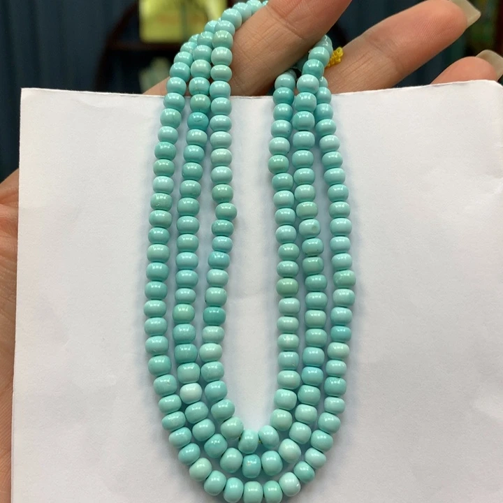 未镶嵌绿松石长链