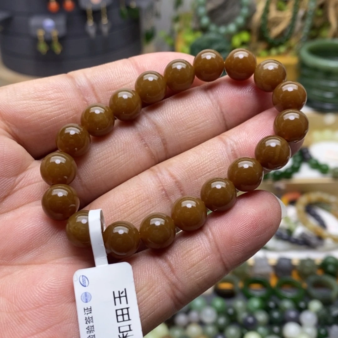 和田玉（糖玉）手链未镶嵌73