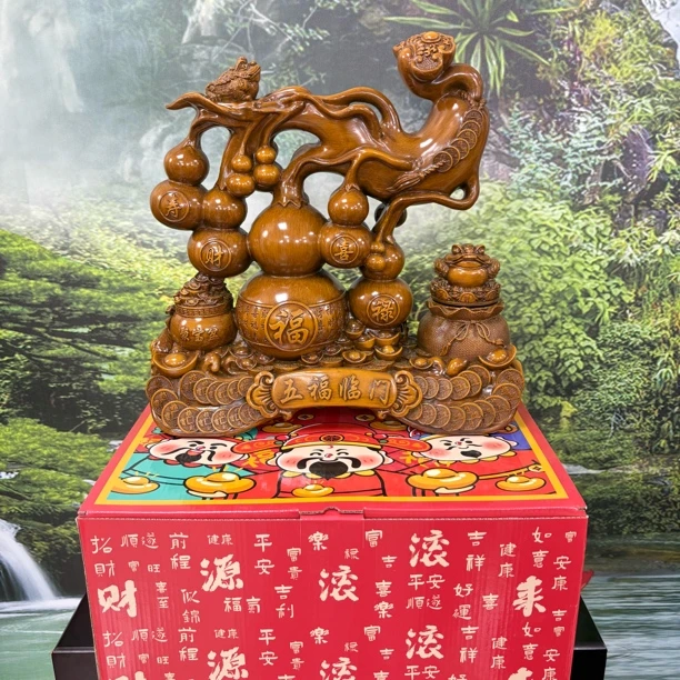 【新款五福临门】葫芦 客厅 电视柜玄关摆件高30左右