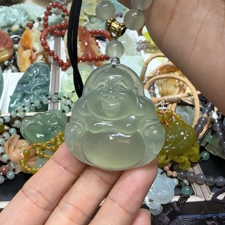 蛇纹石玉未镶嵌吊坠