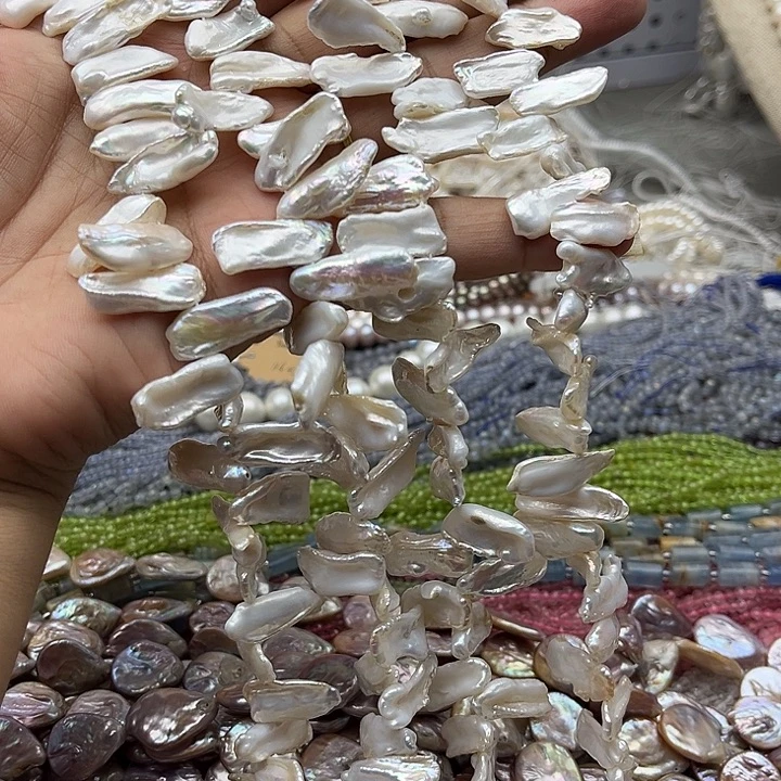 未镶嵌玛瑙/玉髓珠宝半成品一条花瓣巴洛克珍珠