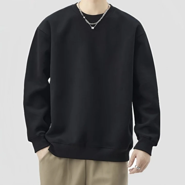 （01-90）早秋日系男女印花卫衣长袖情侣秋季卫衣圆领