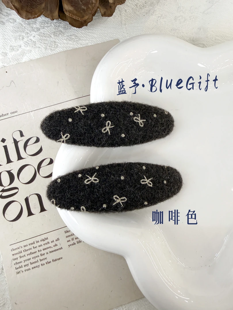 边夹日韩复古风千金风BB夹女发夹小香风韩版发卡发夹蝴蝶结拜拜夹