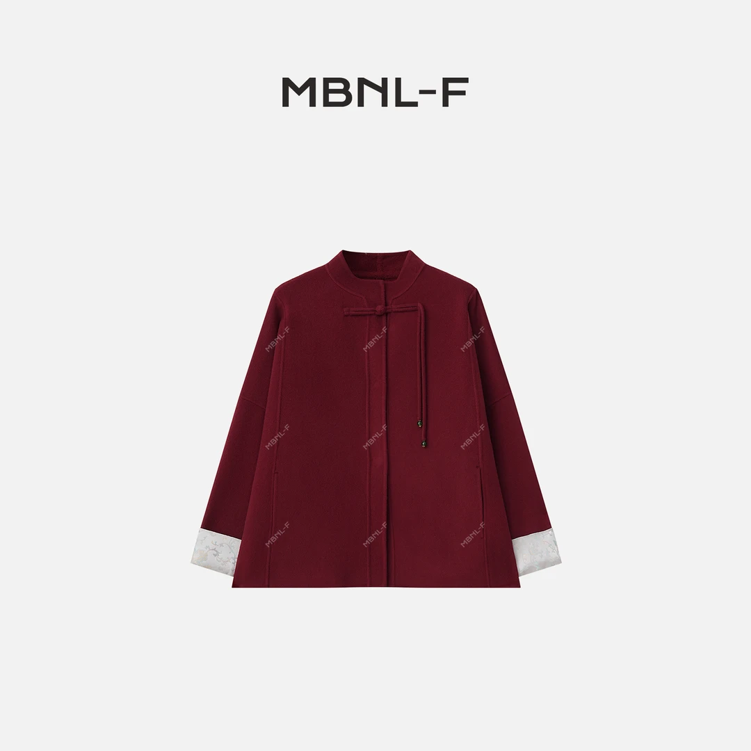 MBNL-F“晚月序” 2025S/S新品 100%绵羊毛国风外套 秦磊XM-XGF0978