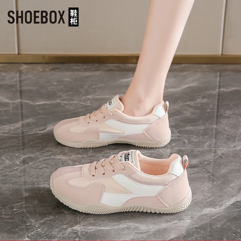 达芙妮集团旗下踩屎感德训鞋女2025秋季新款百搭轻便舒适阿甘鞋女