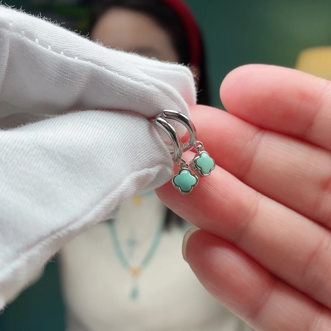 绿松石银S925镶嵌珠宝奇石