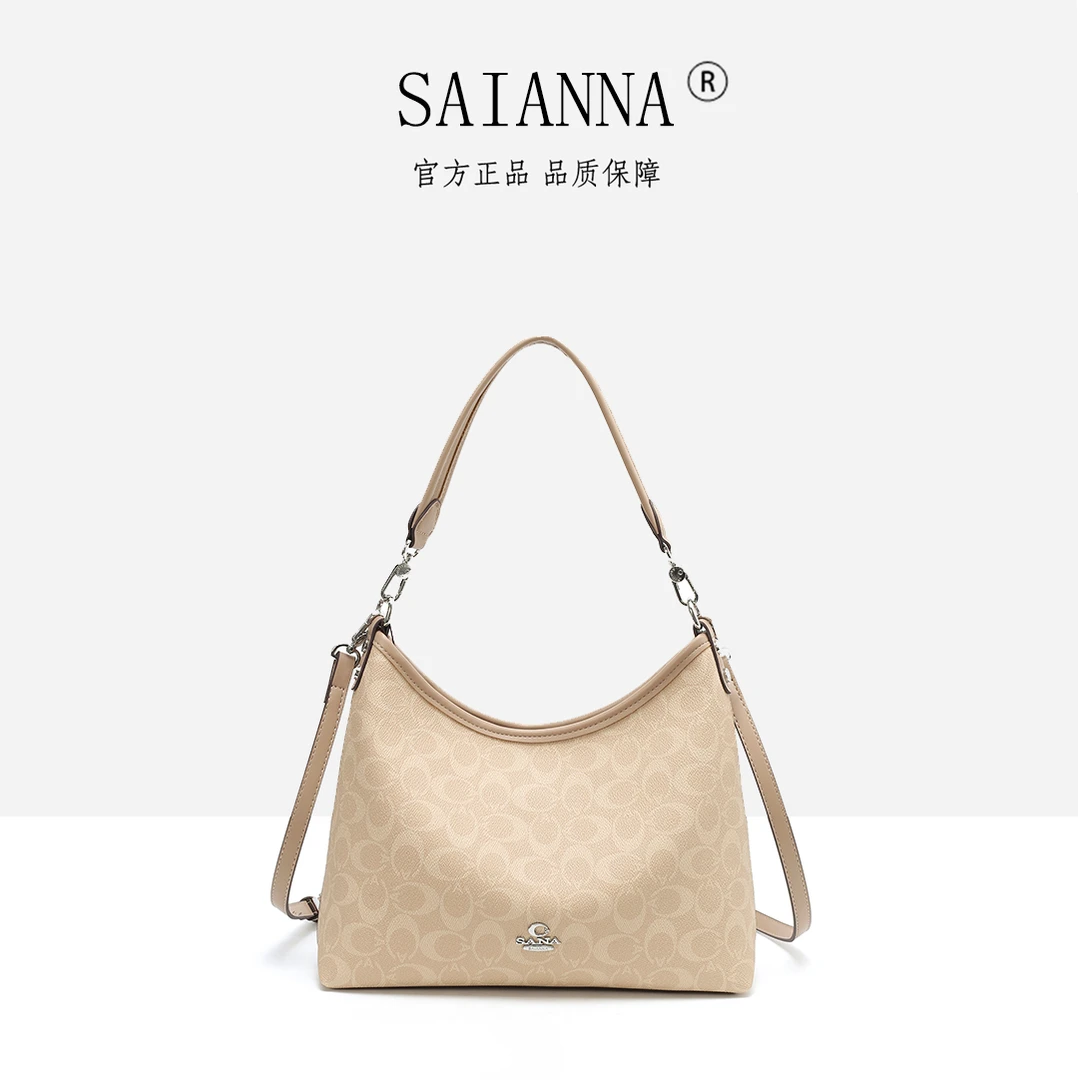 【SAIANNA/赛安娜】经典复古百搭单肩斜挎包中号流浪包31x23.5x11