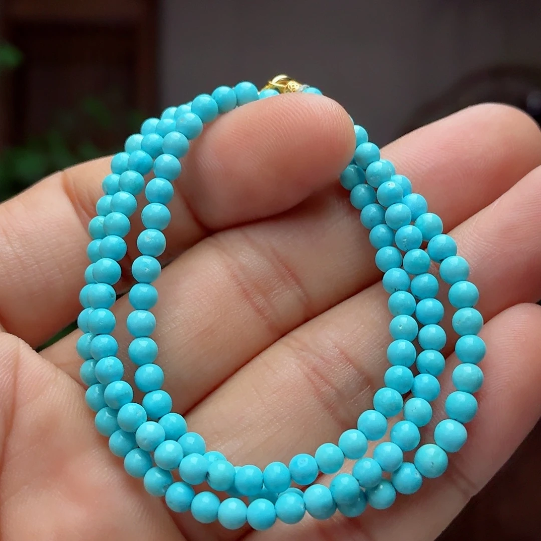 绿松石18K金镶嵌珠宝奇石