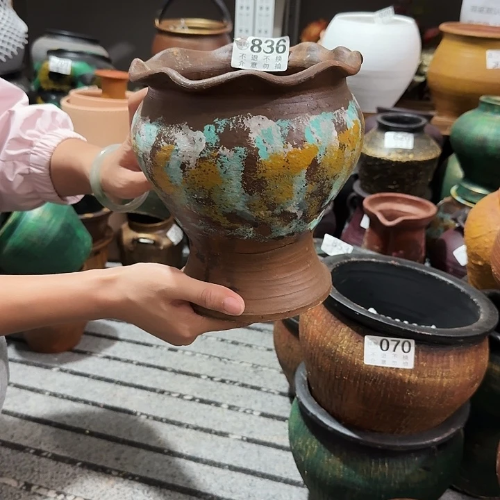 彩绘花边836高度19口径17