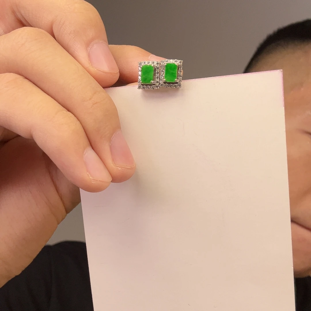 鱼***镯未镶嵌挂件翡翠一对