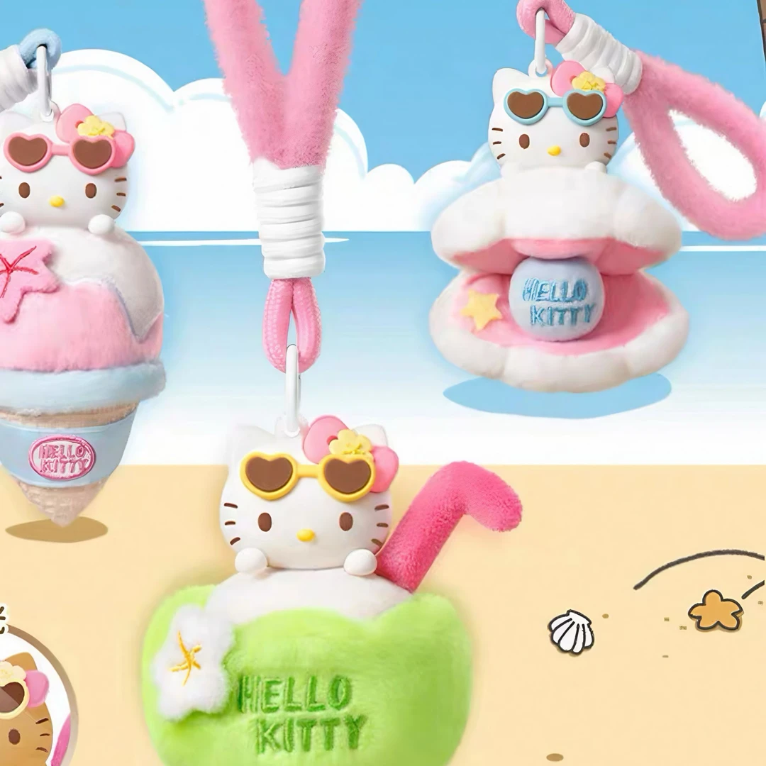 【拆盒拆袋】Kitty夏日黑皮系列香薰盲盒手办小摆件女生礼物