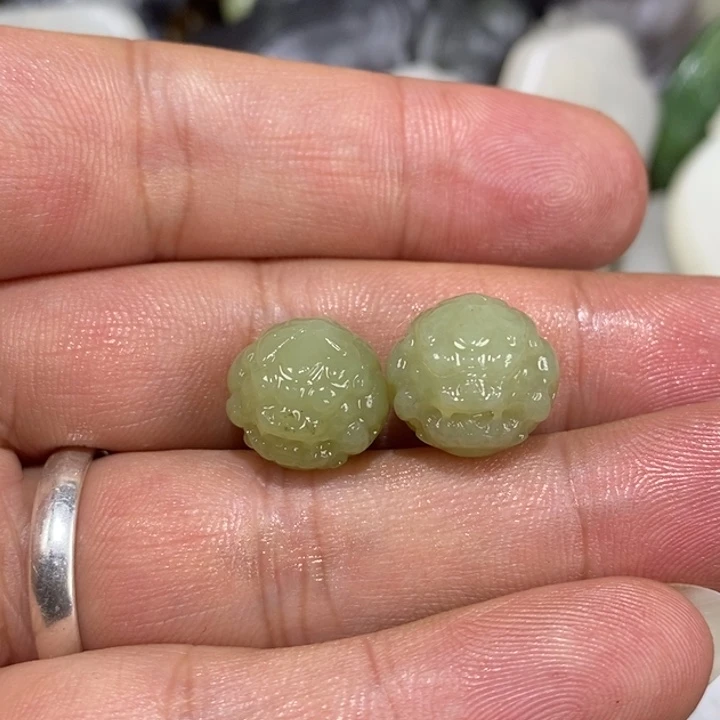 和田玉（糖玉）未镶嵌车挂