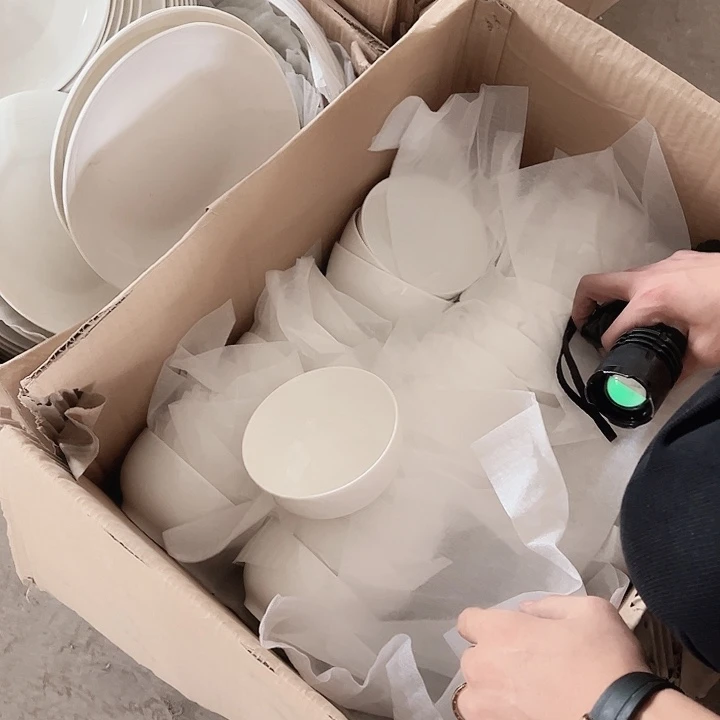 骨瓷碗10只破损包赔不补发介意勿拍