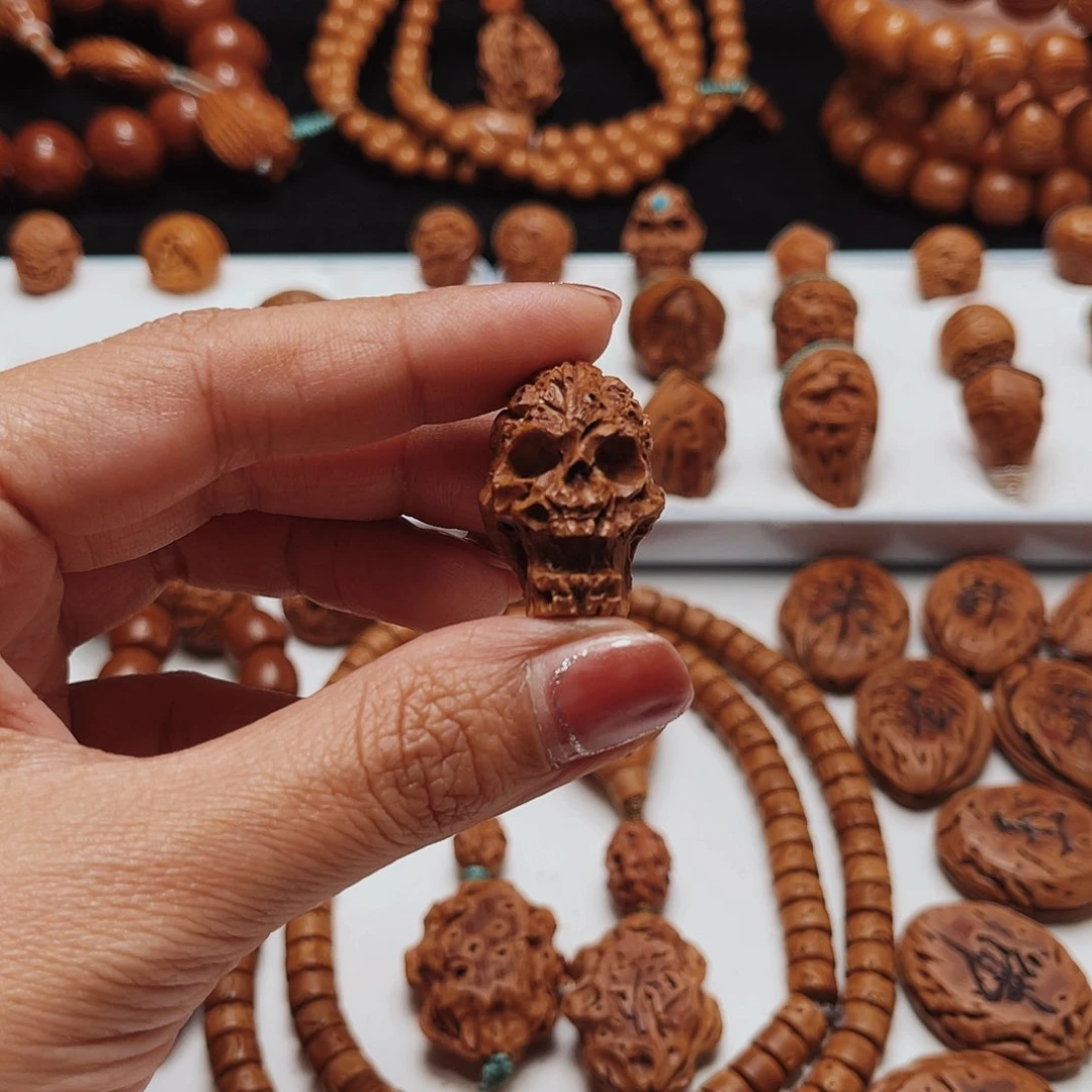 核桃手串/手链玉*桃核手工制作工艺