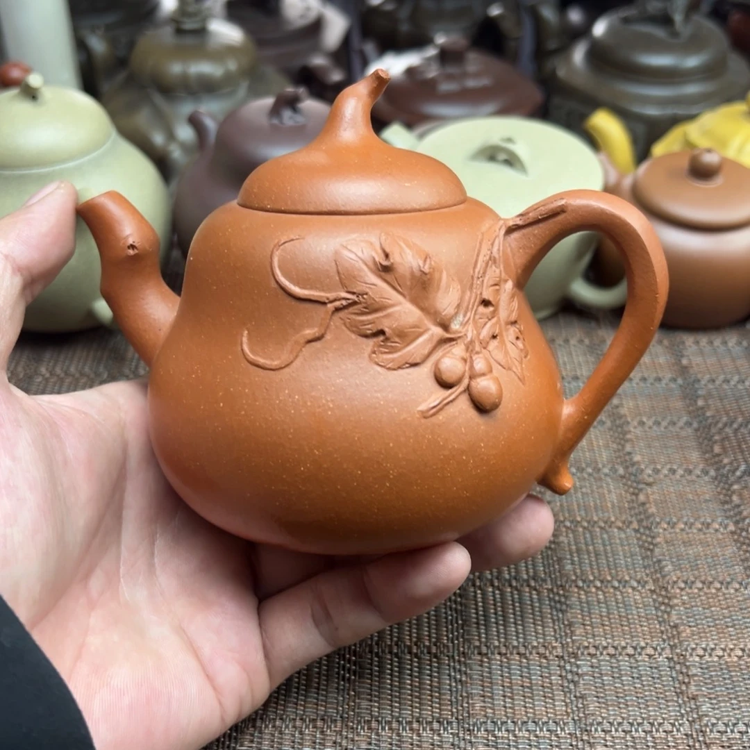 紫砂茶壶宜兴原矿紫砂壶300毫升容量