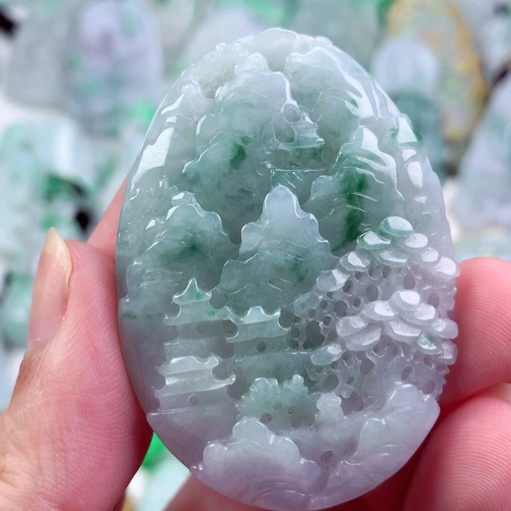 翡翠未镶嵌吊坠(不含链)