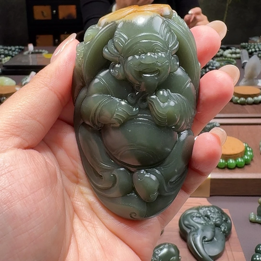 和田玉未镶嵌手链180 g