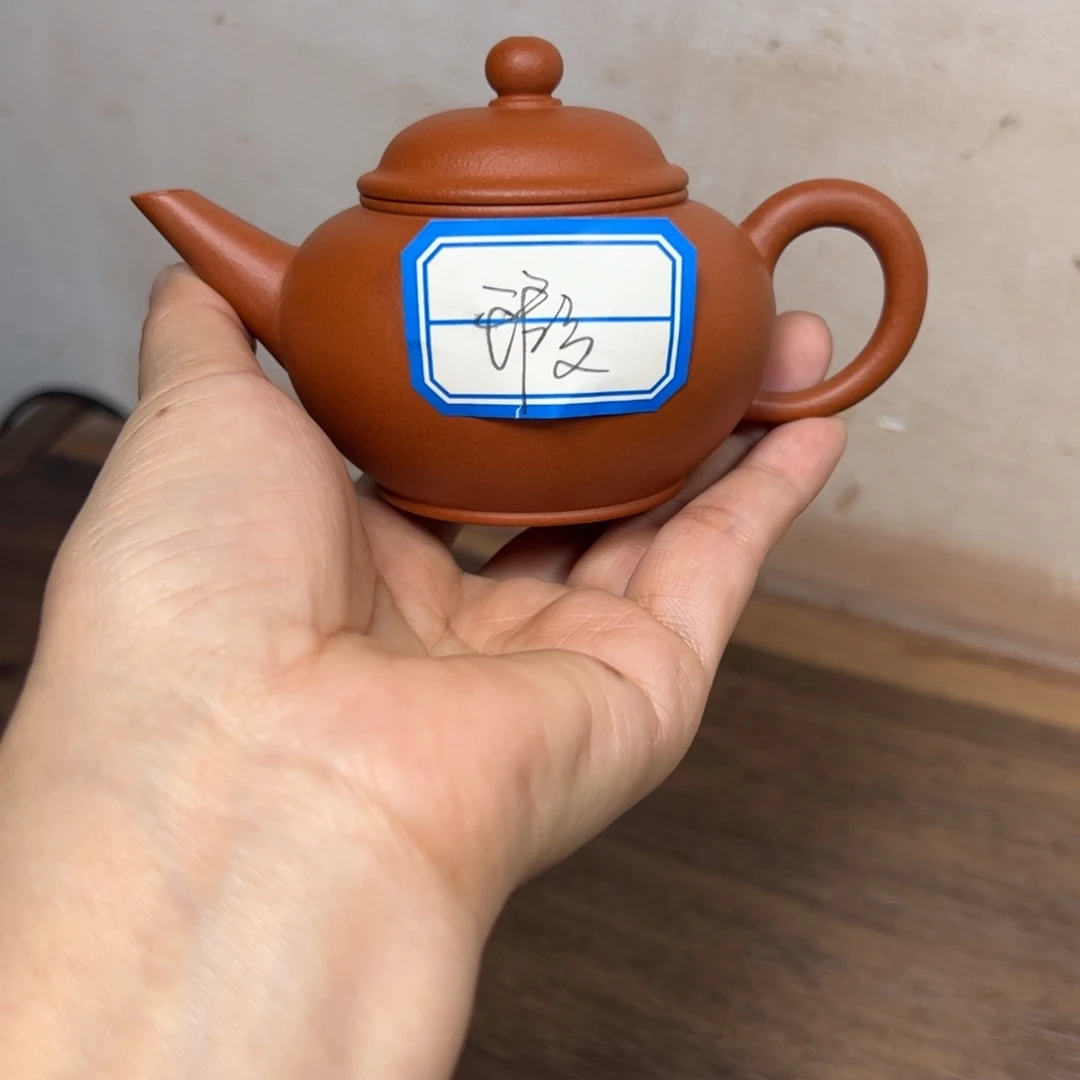茶壶红泥老红泥水平115cc微瑕