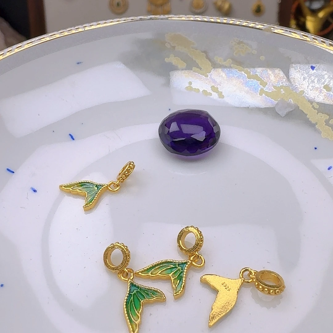 紫晶颈饰银S925镶嵌紫水晶925镶嵌177