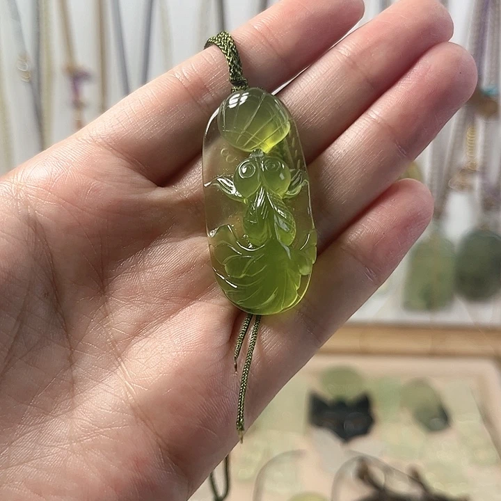 岫玉未镶嵌套链岫玉精品吊坠项链